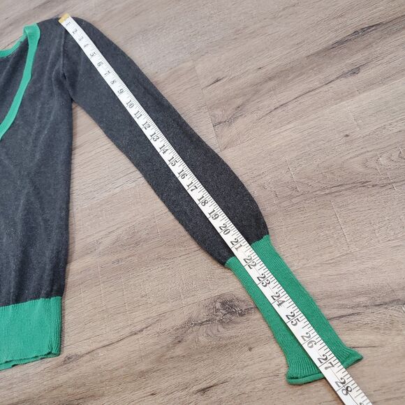 Vintage Y2K Deep V-neck Sweater Cashmere Blend Preppy Bella Swan Elena Gilbert - Picture 7 of 7